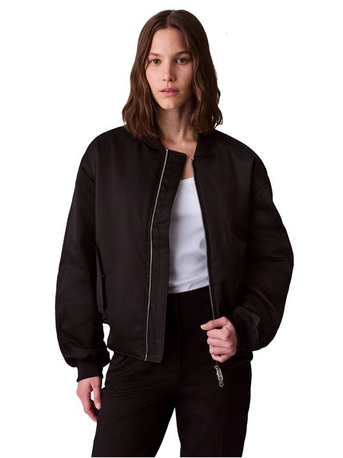 CALVIN KLEIN Satin Bomber Jacket CALVIN KLEIN | LV044C530GUB1